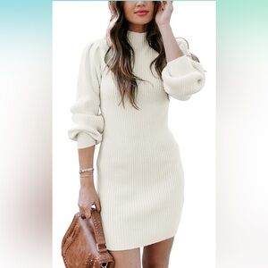 Women bodycon sweater dress